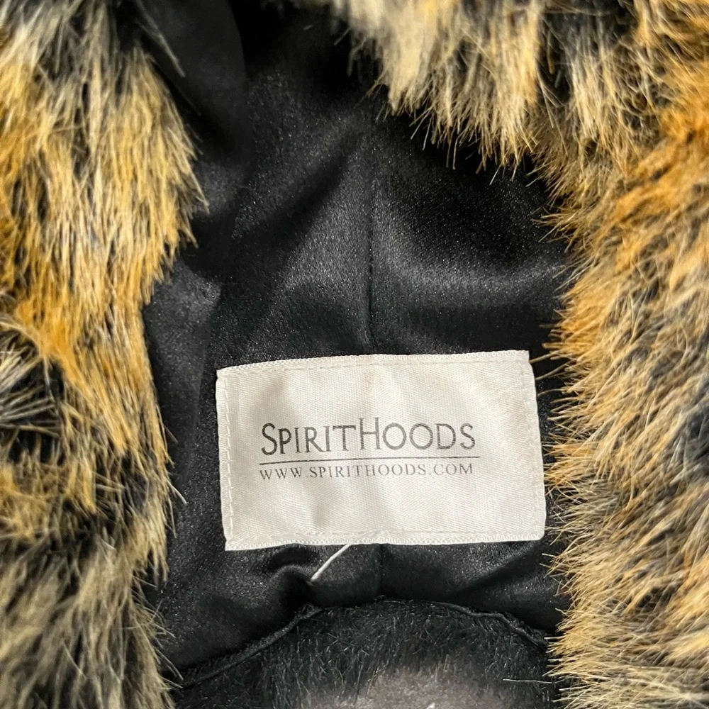 SpiritHoods Faux Fur Fox Scarf in Brown and Black